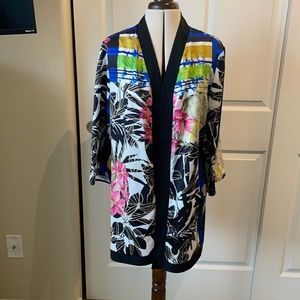 Joseph Ribkoff lightweight tropical patterned cover up